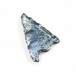 Vintage Sterling Silver Arrowhead Lapel Pin Tie Tack Brutalist Southwestern 925